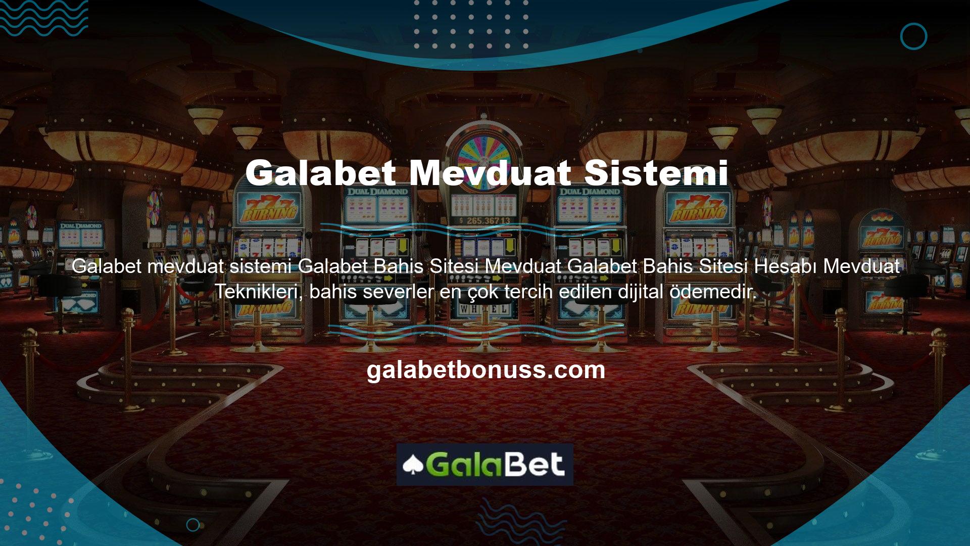 İnternet üzerinden uygulanan satın alımlar için en önemli ödeme teknikleri arasında güvenilir ve hızlı alternatifler kullanarak Galabet Canlı Bahis Sitesindeki üyelik hesaplarınıza para yatırabilirsiniz